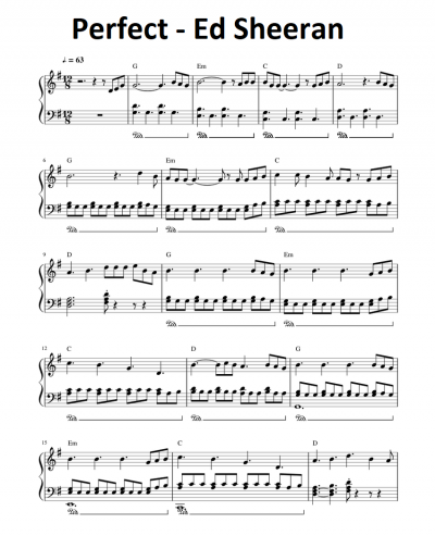 Ed Sheeran Perfect Piano